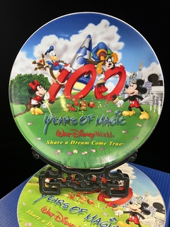 Plato Decorativo Porcelana Conmemoracion 100 años Walt Disney World - tienda online