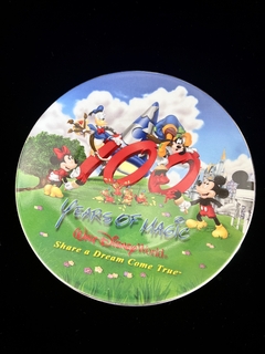 Plato Decorativo Porcelana Conmemoracion 100 años Walt Disney World