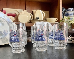 Juego de 6 Chops para Cerveza , Marca Rastal Germany Publicidad Dortmunder Hansa C1980