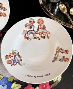 Set de Vajilla Infantil antiguo Suomi Arabia Finland 3 Piezas C1932-1949 - tienda online