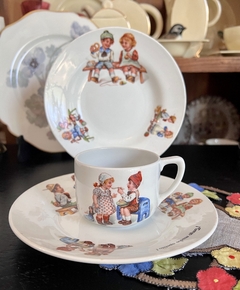 Set de Vajilla Infantil antiguo Suomi Arabia Finland 3 Piezas C1932-1949