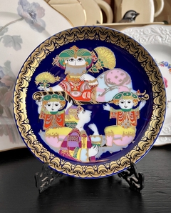 Plato Decorativo Porcelana Rosenthal para Studio Linie, by Bjorn Wiinblad Serie Aladin y Lampara Magica VI C1970