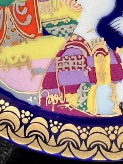 Imagen de Plato Decorativo Porcelana Rosenthal para Studio Linie, by Bjorn Wiinblad Serie Aladin y Lampara Magica VI C1970