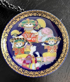 Plato Decorativo Porcelana Rosenthal para Studio Linie, by Bjorn Wiinblad Serie Aladin y Lampara Magica VI C1970