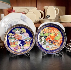Plato Decorativo Porcelana Rosenthal para Studio Linie, by Bjorn Wiinblad Serie Aladin y Lampara Magica VI C1970 - Funcy Stuff Antiguedades