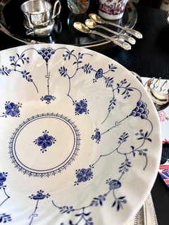 Bowls Ensaladera Frutera o Centro Loza Churchill England Pattern Finlandia Blue & White C1990 - tienda online