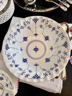 Imagen de Bowls Ensaladera Frutera o Centro Loza Churchill England Pattern Finlandia Blue & White C1990