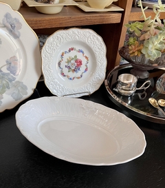 Bowls Ensaladera o Frutera Porcelana Germer Brazil Blanca Decoracion a Relieve