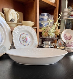 Bowls Ensaladera o Frutera Porcelana Germer Brazil Blanca Decoracion a Relieve - comprar online