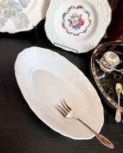 Imagen de Bowls Ensaladera o Frutera Porcelana Germer Brazil Blanca Decoracion a Relieve