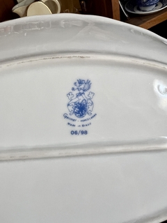 Bowls Ensaladera o Frutera Porcelana Germer Brazil Blanca Decoracion a Relieve - comprar online