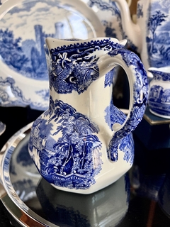 Jarra Lechera Loza Mason's England, Vista Blue&White C1960 - comprar online