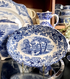 Rabanera de Loza Inglesa Johnson Bros Mill Stream Azul C1960 - comprar online