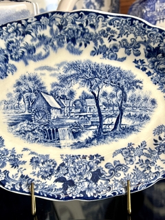 Rabanera de Loza Inglesa Johnson Bros Mill Stream Azul C1960 - Funcy Stuff Antiguedades
