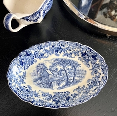 Imagen de Rabanera de Loza Inglesa Johnson Bros Mill Stream Azul C1960