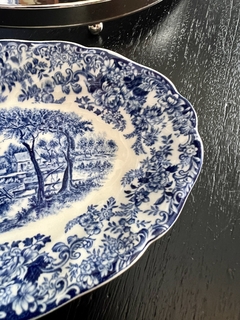 Rabanera de Loza Inglesa Johnson Bros Mill Stream Azul C1960 - tienda online