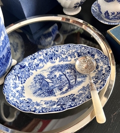 Rabanera de Loza Inglesa Johnson Bros Mill Stream Azul C1960 en internet