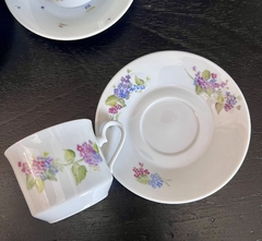 Set 6 Tazas para Te Porcelana Tsuji Pintada a Mano Año 2012 - Funcy Stuff Antiguedades
