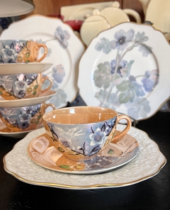 Set 8 Tazas para Te Loza SyC Japan Peach Blossom LustreWare C1950 en internet