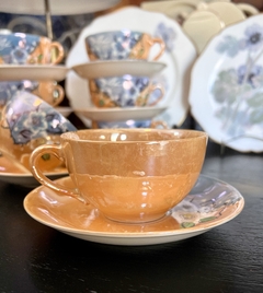 Set 8 Tazas para Te Loza SyC Japan Peach Blossom LustreWare C1950 en internet