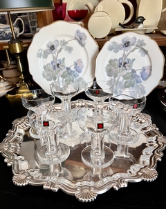 Set de 6 Copas para Vino Modelo Sueca para Personal Glass Fabricada por Cristal San Carlos año 1977