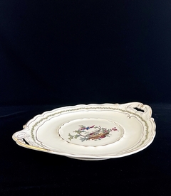 Imagen de Bandeja Redonda con Asas Porcelana Bernardaud & Cie. Limoges France Patternn Chevreuse C1940