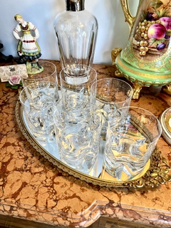 Set 6 Vasos para Whisky Cristal de Bohemia Modelo Trio Hialino C1970 - comprar online