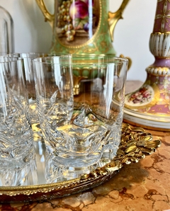 Set 6 Vasos para Whisky Cristal de Bohemia Modelo Trio Hialino C1970