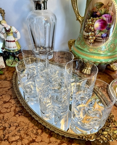 Set 6 Vasos para Whisky Cristal de Bohemia Modelo Trio Hialino C1970 - tienda online