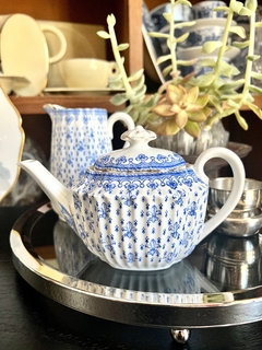 Tetera Individual Porcelana Oscar Schaller Germany Fleur de Lys C1908 - comprar online