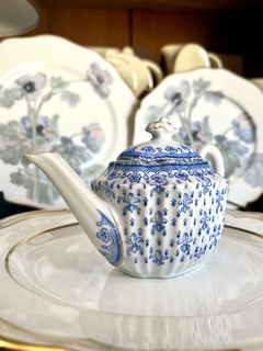 Imagen de Tetera Individual Porcelana Oscar Schaller Germany Fleur de Lys C1908