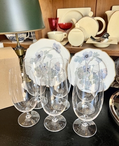 Juego 6 Copas para Cerveza Cristal Crystalite Bohemia modelo Tall C1980