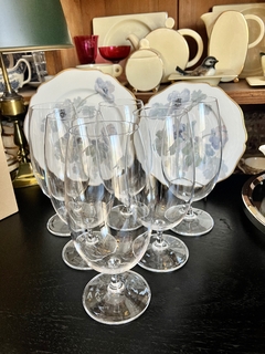 Juego 6 Copas para Cerveza Cristal Crystalite Bohemia modelo Tall C1980
