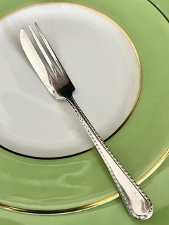 Juego de 6 Tenedores para Reposteria Mappin & Webb England Princess Plate ZigZag C1930