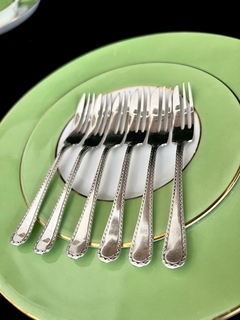 Juego de 6 Tenedores para Reposteria Mappin & Webb England Princess Plate ZigZag C1930 - tienda online