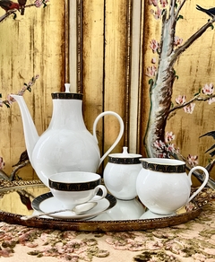 Imagen de Precioso Juego para Cafe x 5 Porcelana Bidasoa Spain Diseño Mid-Century C1960