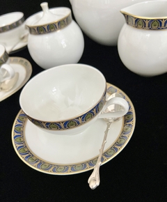 Precioso Juego para Cafe x 5 Porcelana Bidasoa Spain Diseño Mid-Century C1960 - comprar online