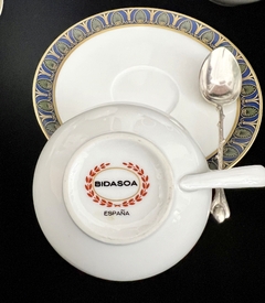 Precioso Juego para Cafe x 5 Porcelana Bidasoa Spain Diseño Mid-Century C1960 en internet