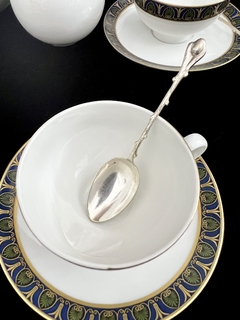 Juego de 12 Cucharas para Cafe Metal Plateado Plata Lappas Coffee Bean en Estuche en internet