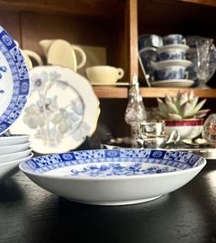 Juego de 6 Platos Hondos Porcelana Tsuji Modelo Old Blue C1980 - tienda online