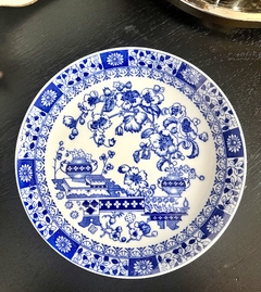 Platos Postre Porcelana Tsuji Modelo Old Blue C1980 - comprar online