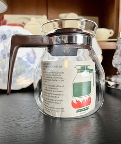 Cafetera Vintage o Jarra de Vidrio Termico Melitta Ind. Argentina C1980 Cap 1 Littro