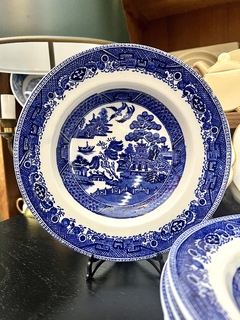 Juego de 6 Platos Hondos Loza Solian Ware England , Modelo Blue willow C1940 en internet