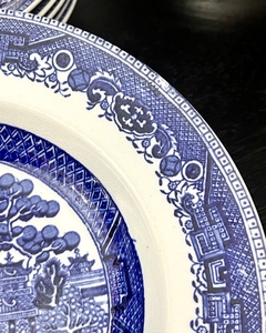 Juego de 6 Platos Hondos Loza Solian Ware England , Modelo Blue willow C1940 - comprar online