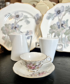 Cremera y Azucarera Porcelana Blanca Cono - comprar online