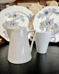 Cremera y Azucarera Porcelana Blanca Cono en internet