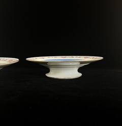Plato con Pie Bajo para Masas Raynaud & Co. Limoges France Bouquet Oro C1943 en internet
