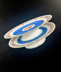 Imagen de Plato con Pie Bajo para Masas Raynaud & Co. Limoges France Bouquet Oro C1943