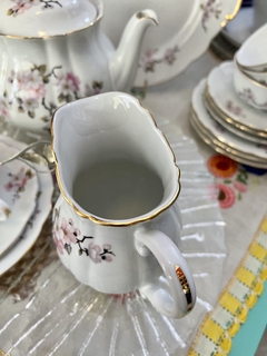 Jarra Lechera Porcelana Verbano Modelo Flor de Durazno vivo en Oro C1980 - tienda online