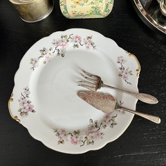 Masitero con Asas Porcelana Verbano Modelo Flor de Durazno con Vivo en Oro C1980 en internet